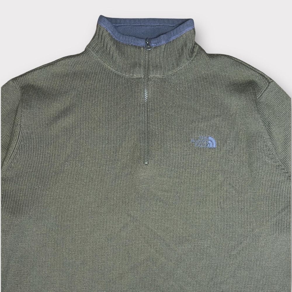 The North Face Men's Quarter Zip Knit Sweater Pullover Casual Winter Outdoor XL - Picture 5 of 9